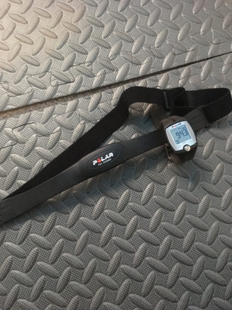 Picture of a Polar heart rate monitor